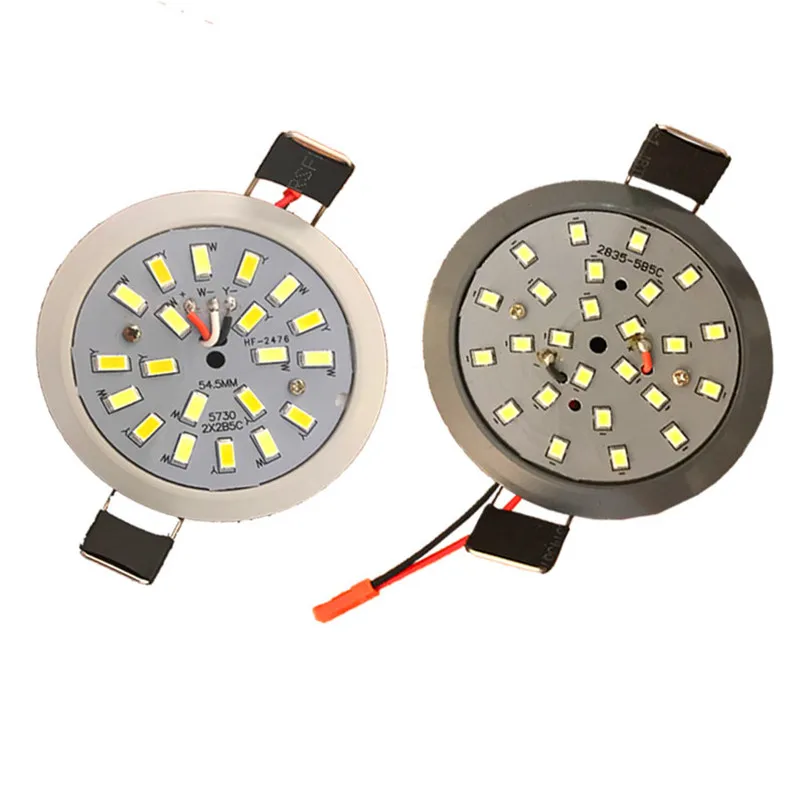 Imagem -02 - Lustres de Cristal Led Transformar Lâmpada Integrada Copo de Luz 3-color 5w Teto Recesso Lâmpada Retrofit 110v 220v Downlight