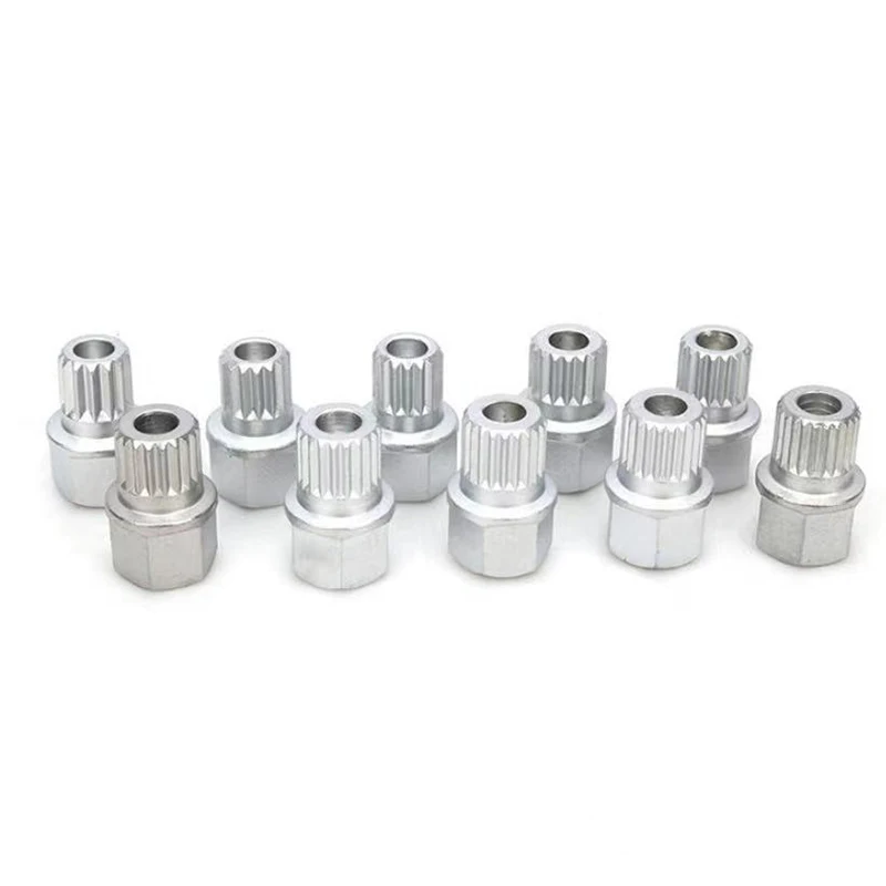 10 pieces of anti-theft screw socket removal mounting seat suitable for BMW wheel locking lug nut key set car repair tool