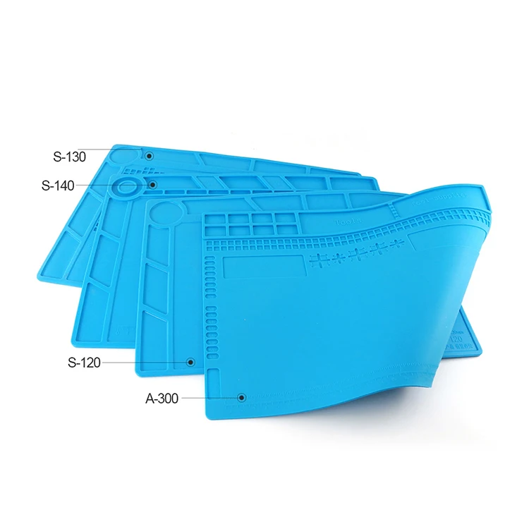 New 340*240mm Insulation Pad Heat-Resistant Silicon Soldering Mat BGA CPU Work Pad Desk Platform Solder Rework Repair Tool Mat