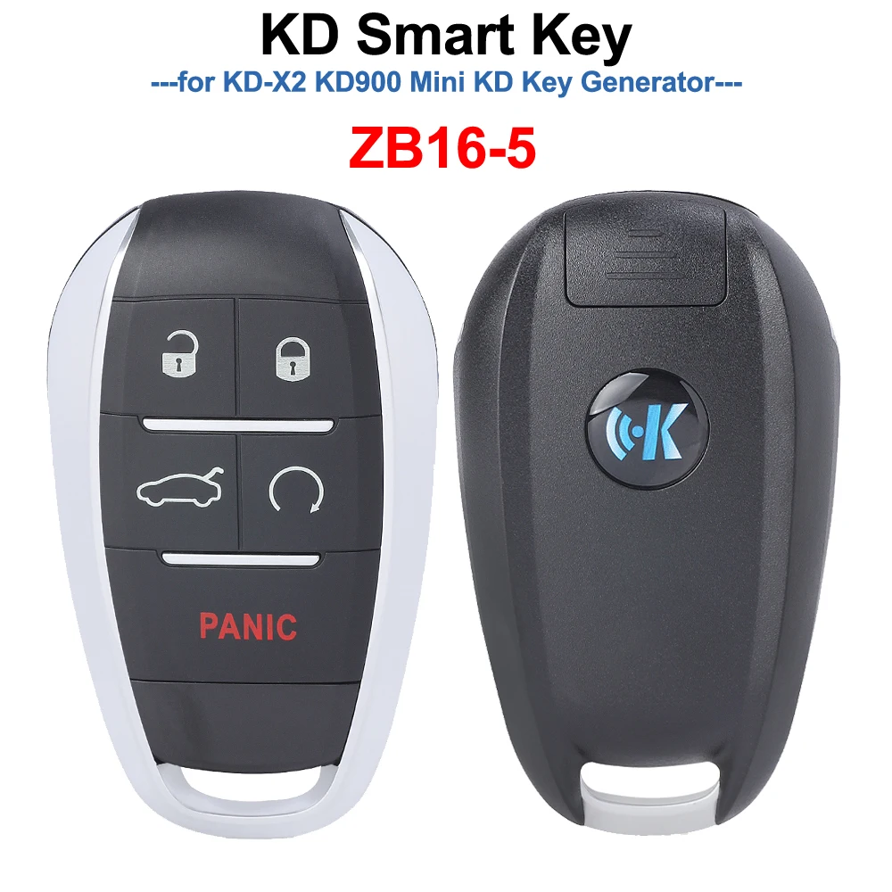 

KEYDIY ZB16-5 KD Smart Remote Key Universal KD Auto Car Key Fob for KD-X2 Key Generator,ZB16-5 Fits More than 2000 Models