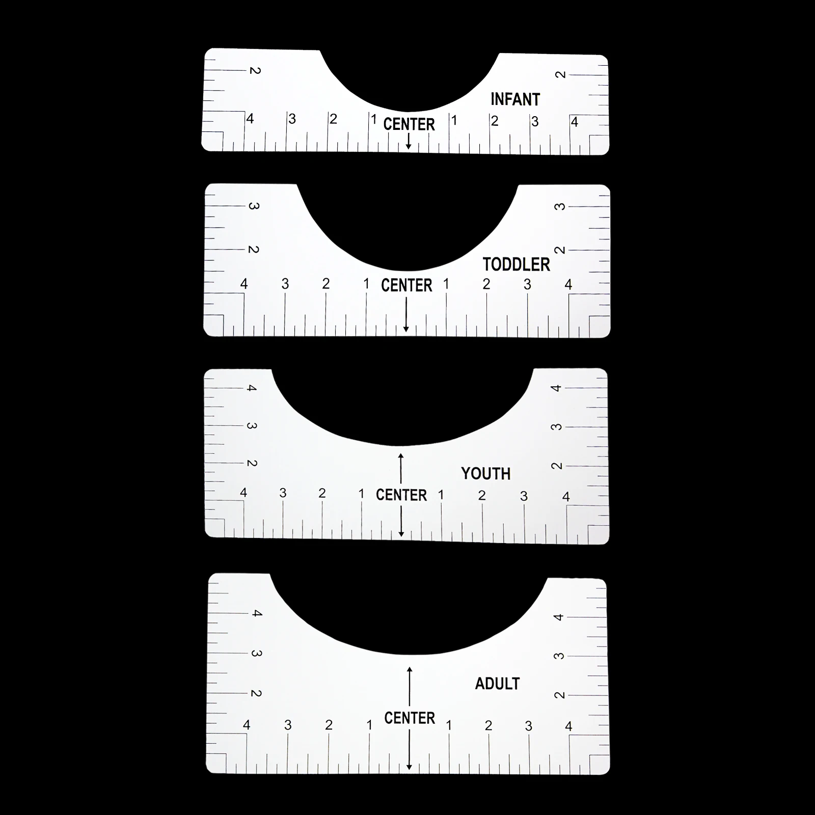 T-Shirt Ruler Guide, Clothing Tailor Round Neck Calibration Alignment Tool,  Sewing Dressmaking Pattern Design Drawing Template