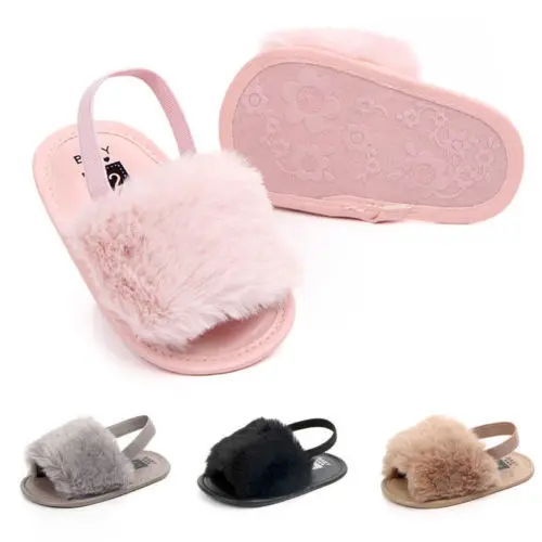 Newborn Baby Girl Soft Sole Crib Shoes Infant Toddler Summer Sandals 0-18 Months