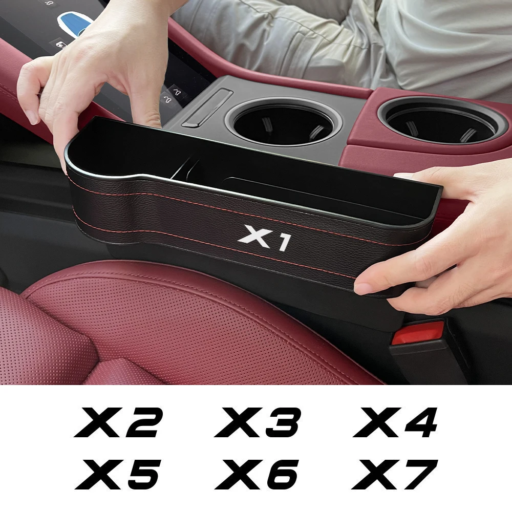 Car Seat Gap Storage Box For BMW X5 E83 X1 E84 F49 X7 V8 X2 F39 X3 E83 X6 E71 E72 X4 xdrive Accessories Interior Phone Holder