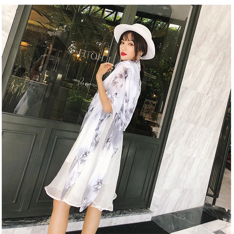 Fashion Women Silk Scarf Female Luxury Crocodile Folds Print Flower Foulard Shawls and Scarves Beach Sunscreen Pashmin