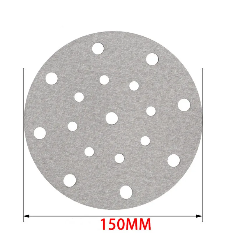 100pc 6 Polegada 17 furos 60-1000 grits lixar discos premium gancho e laço lixa resistente para lixadeiras orbitais aleatórias