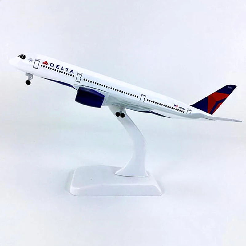 20CM Air American DELTA Airways Airbus A350 Metal Diecast Plane Model Toys Airplanes Aircraft Kids Gift Collectible