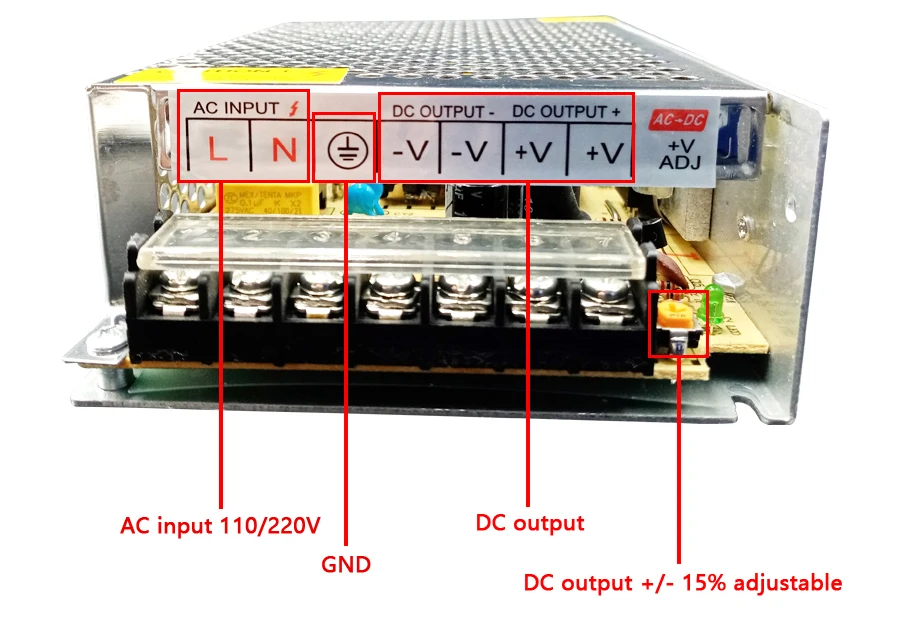 AC 220V To 12 V DC Volt Power Supply 12V 1A 2A 3A 5A 6A 8A 10A 15A 20A AC-DC Switching Power Supply 220V To 12V AC-DC