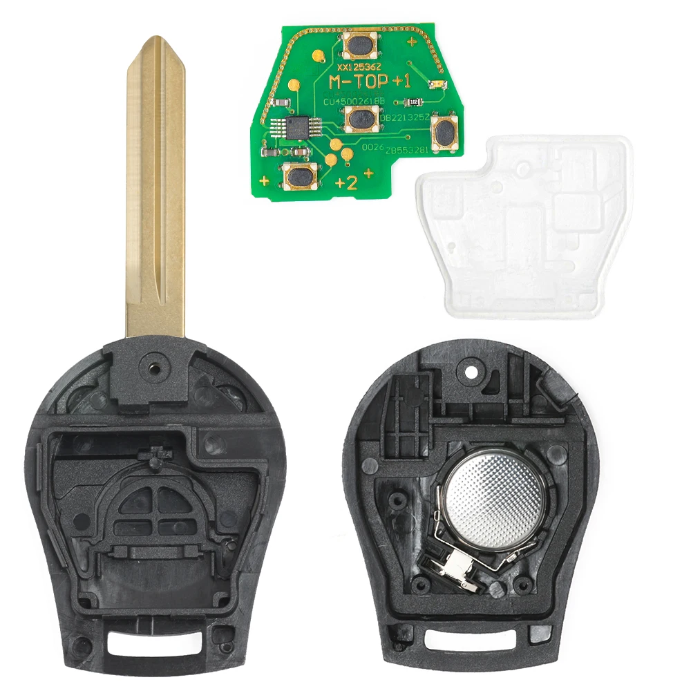 DIYKEY 2-przyciskowy 315/433MHz ID46 Chip zdalny pilot samochodowy do Nissan Quest Altima 350Z Maxima 2002-2006 FCC ID: CWTWB1U751(761)