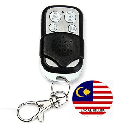 DIFODA4 Button Programmable 433 / 315 Mhz Remote Control - Metal 433MHZ Remote Control Car Key Garage Gate Door