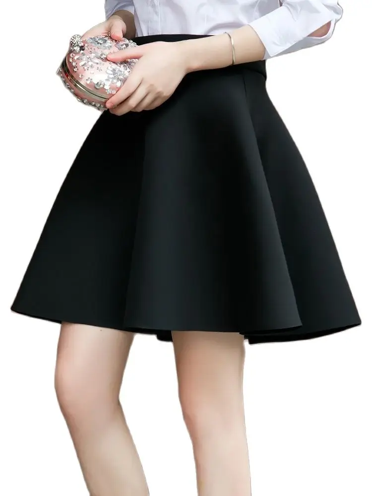 XS-5XL Sexy Skirt Women Solid Thick Tutu Skirts High Waist Flared Super Mini Skater Super Short Skirt 0804-30