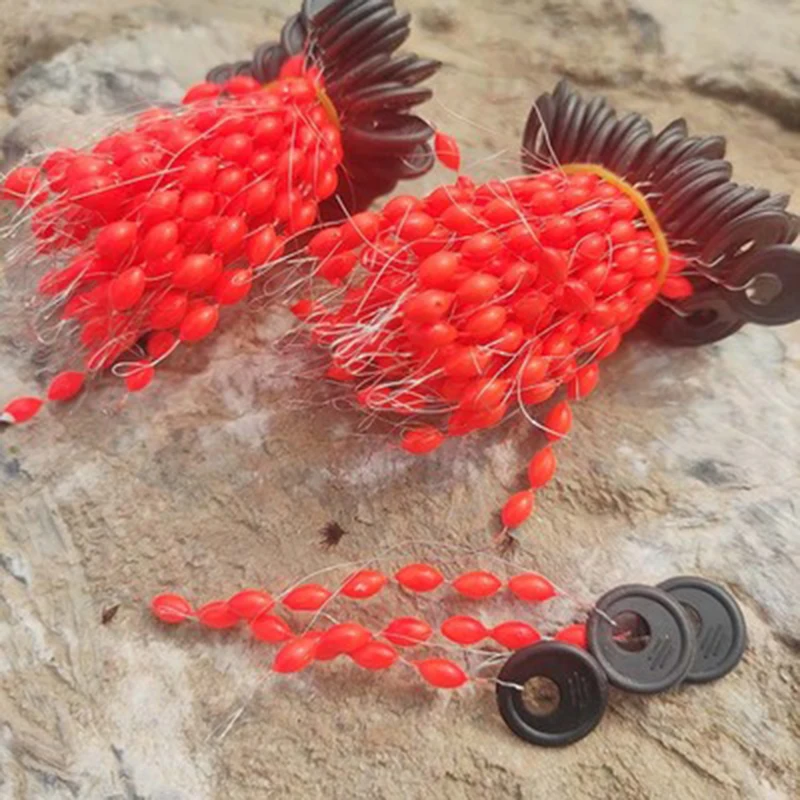 Seven Star Float Bobber Beans – Flotador Carpfishing Ovalado Rojo/Amarillo - imagen 4