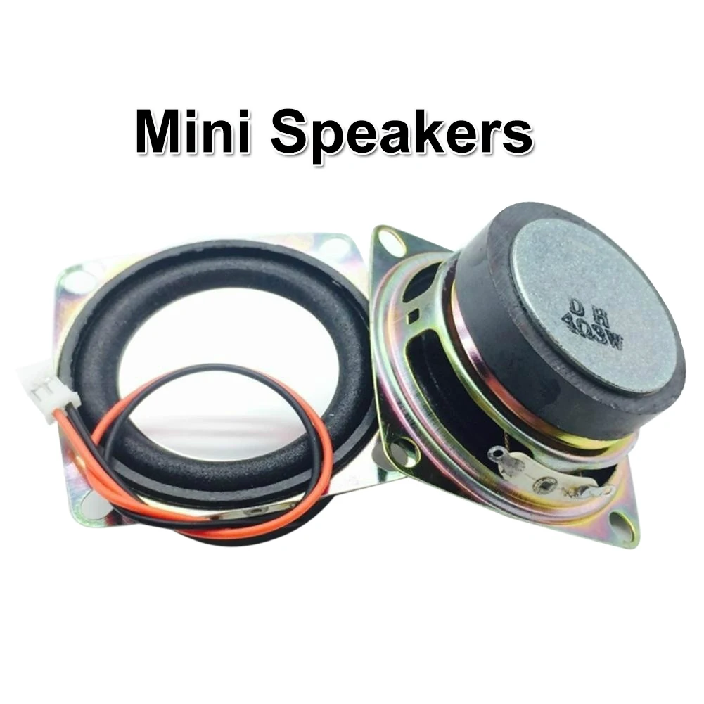 Portable Speaker Audio 2 INCH 4Ohm 3W Full Range Mini 52mm Rubber Side Horn Stereo Woofer Loudspeaker Box Diy Accessories