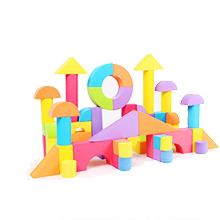 38 Pcs/Set Enlightenment DIY Foam Soft Building Blocks Environmentally Friendly EVA Creativity Children's Educational Toys