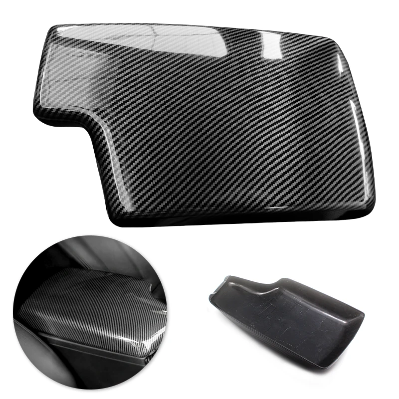 

For BMW 3 Series E90 2005 2006 2007 2008 2009 2010 2011 2012 Car Carbon Texture Center Console Control Armrest Box Protect Cover