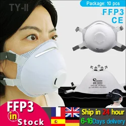 LAIANZHI FFP3 CE tipo di tazza maschera valvola aria maschere protettive maschere monouso pm2.5 maschera igiene 99% danneggiata filtro copricapo bocca