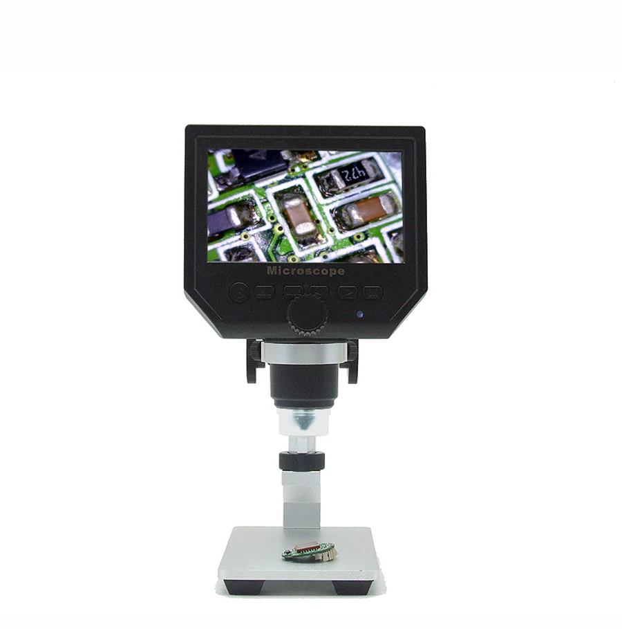 600X  digital electronicmicroscope video microscope 4.3 inch HD LCD soldering microscope  phone repair Magnifier + stand