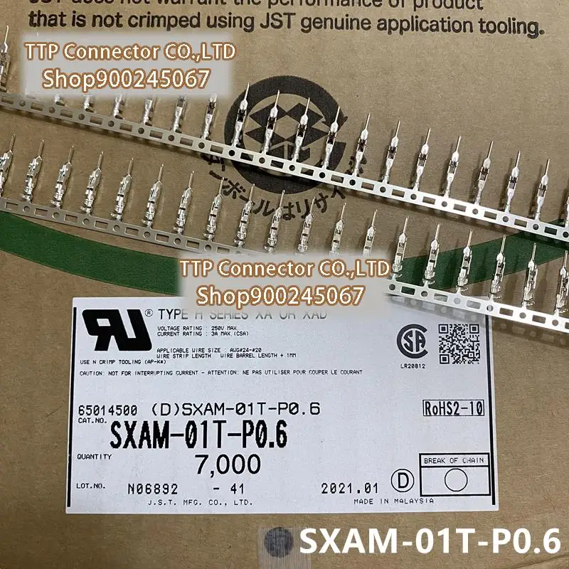 

100pcs/lot Connector SXAM-01T-P0.6 Wire gauge 20-24AWG 100% New and Origianl