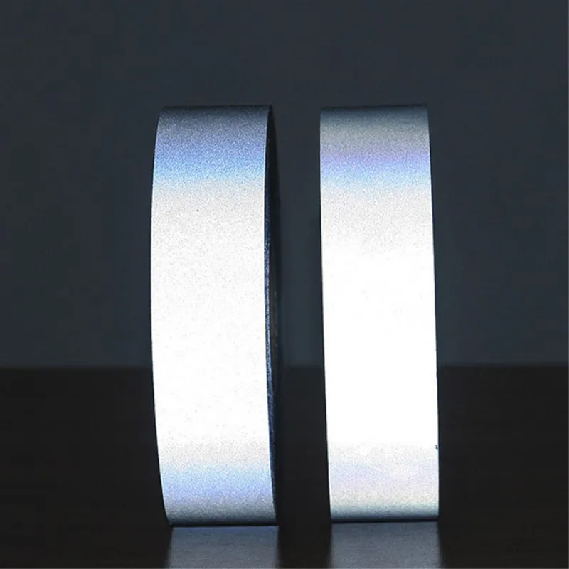 10/15/20/25mm heat Transfered Reflective Tape Sticker For Clothes Iron On Bag Shoes DIY Handmade sewing clothe Accessories 5yard