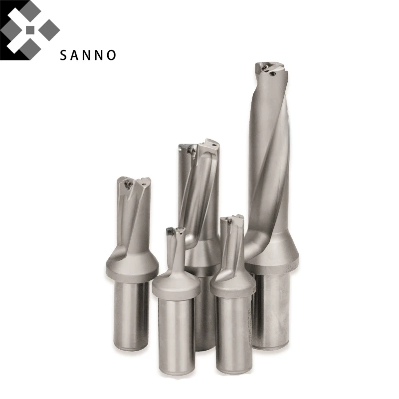 WC indexable inserts drill bit 2D 14mm, 20mm, 24mm, 28mm,31mm,35.5mm-45mm cnc power U drill tool fast drilling bit