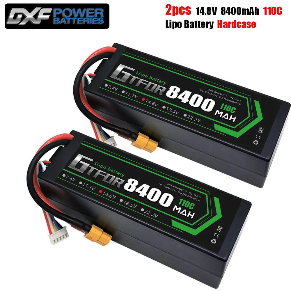 GTFDR 2S 3S 4S 8400MAH 10000MAH 7.4V 11.1V 14.8V 110C-220C For Buggy Truck 1/8 1/0 Off-Road Boat Car XXMAX 8S Arrama 8S Truggy