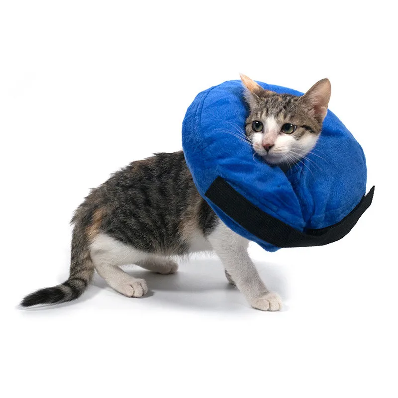 Dog Pet Collar Inflatable Anti-bite Injury Recovery Neck Protective Surgery Cone Anti-smashing Neck Circle for Small Large Dog