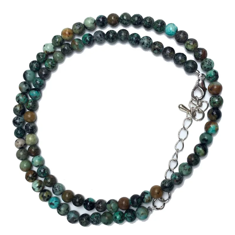 Natürliche 4mm Tigerauge Sodalith Amazonit Labradorit Perlenkette in Verschiedenen Farben Geschenke für Mädchen Modisches Armband Choker – Detail 13