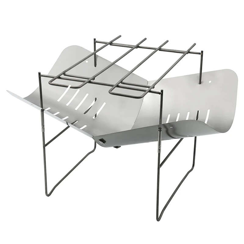 Thous Winds Ultralight outdoor wood stove removable BBQ stove multifunctional folding titanium alloy heating stove