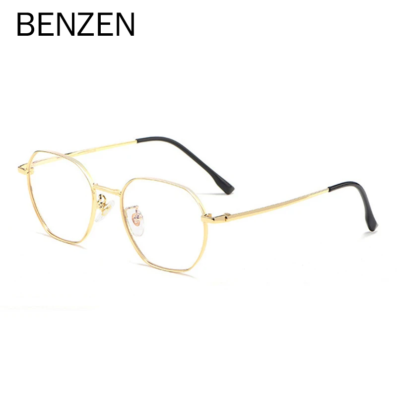 

BENZEN Titanium Alloy Optical Glasses Frame Women Retro Prescription Eyeglasses Frame For Men New Full Myopia Eyewear 5302