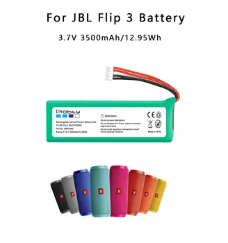 Baterie 3,7 V 3500 mAh GSP872693 pro JBL Flip 3, pravděpodobně JBLFLIP3GRAY 12 nejlepší prodej Baterie pro JBL Flip 3 - №8