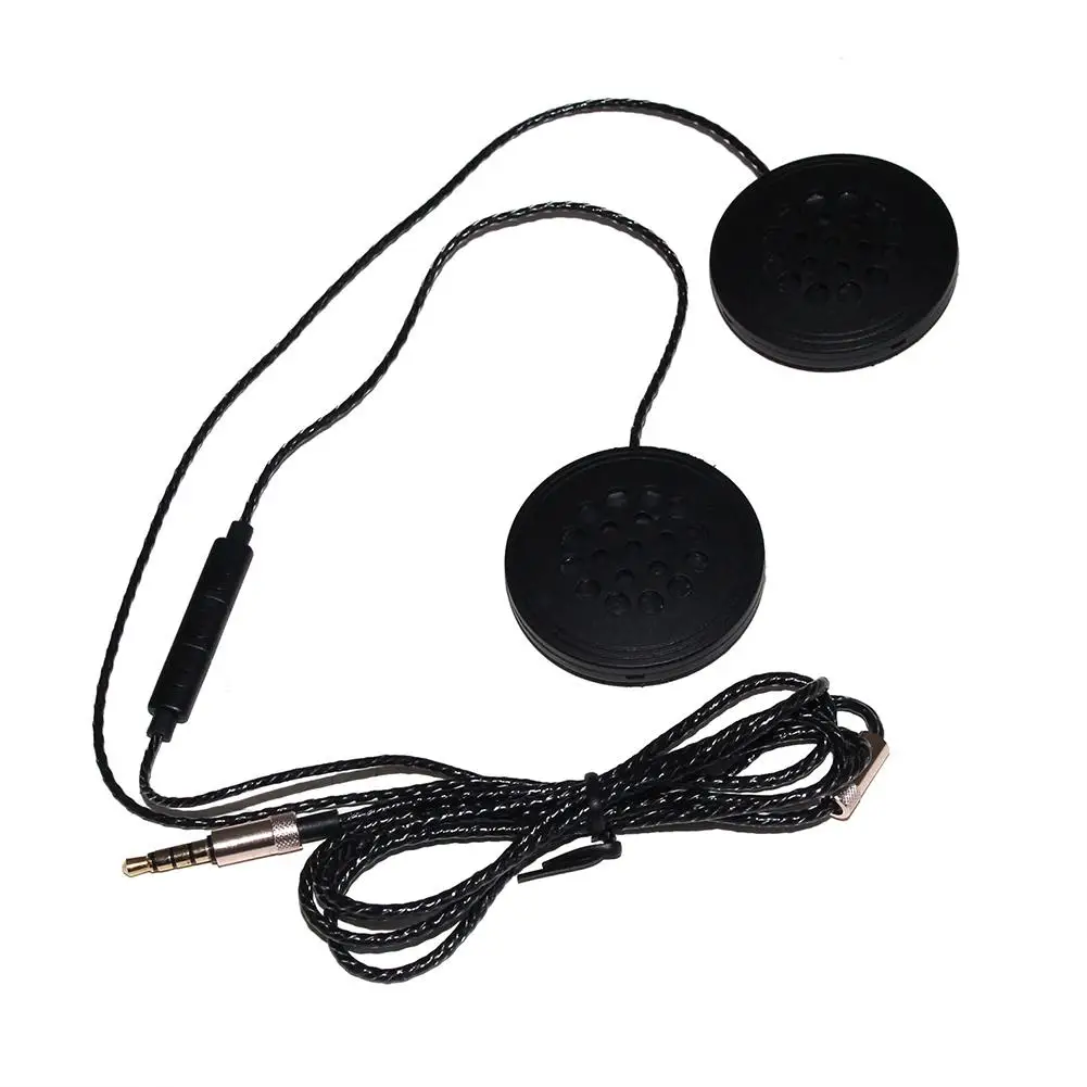 

T33 Motorcycle Helmet Headset Intercom Clip 3.5mm Jack Wired Earphones Music Earbud Headphone Flat Handsfree for Motorbike Rider