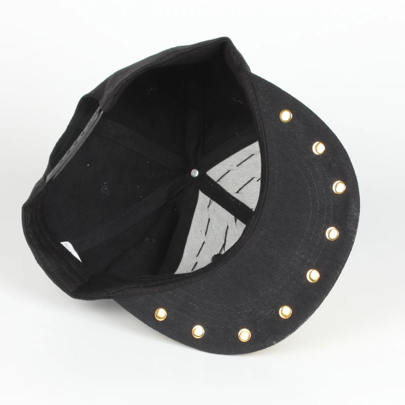 핫세일 헤비메탈 리벳 스냅백 힙합 모자 독수리 색상 플랫챙 야구 모자