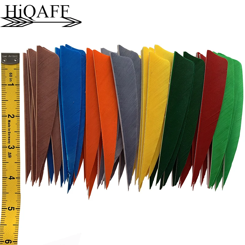 Bộ 100 Hi-Q 4Inch Cánh Phải/Cánh Trái Thổ Nhĩ Kỳ Lông Mũi Tên Fletching Săn Bắn Cung Mũi Tên Fletching bắn Cung Phụ Kiện