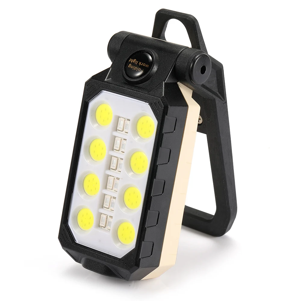 Nuova torcia da lavoro portatile COB torcia da campeggio pieghevole con ricarica USB LED con lampada di ispezione Design magnete