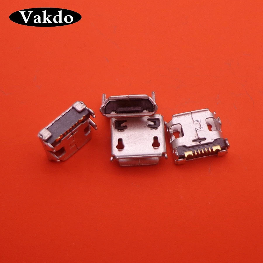 10pcs Mini micro USB Charging Port Power Jack For Samsung C3322 USB Connector Micro USB Socket DIP4 replacement repair