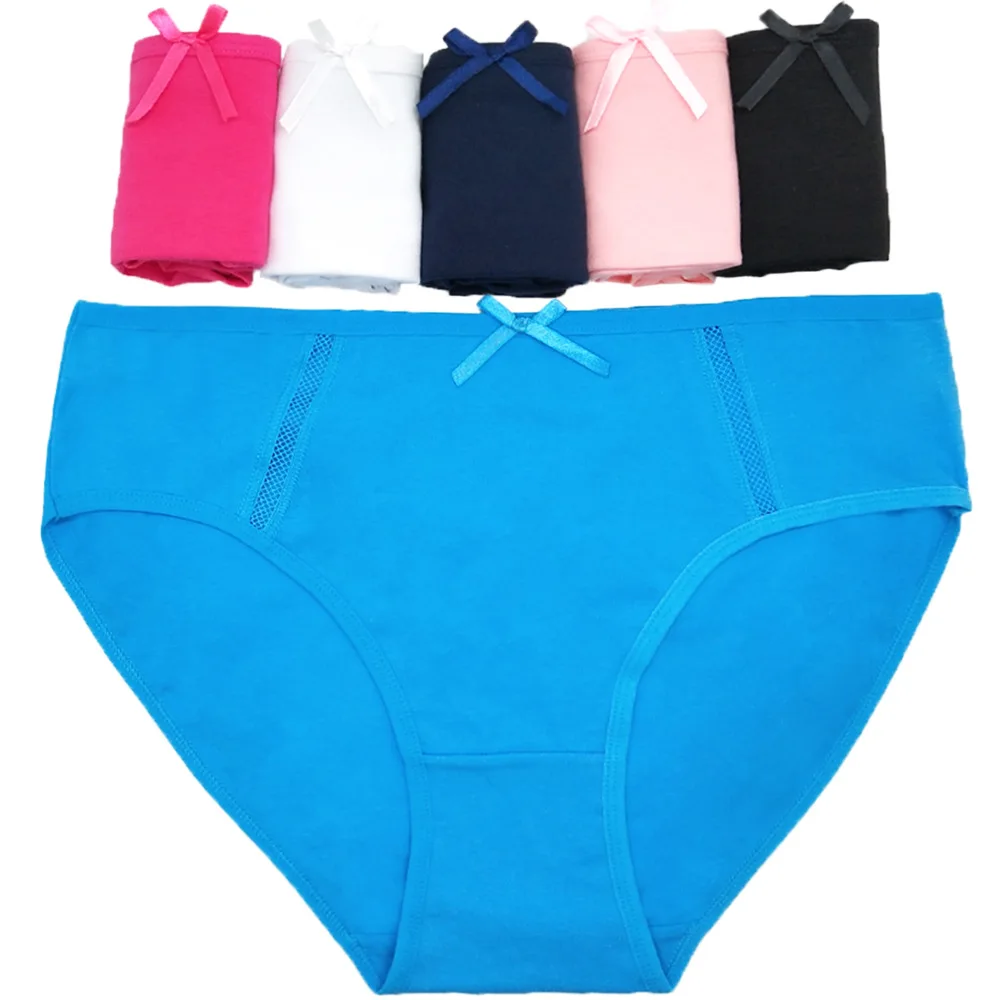 Hot Selling 1pc/Lot Big Yards 2XL/3XL/4XL Women\'s Underwear Cotton Large Size Lady Briefs Mommy Pants 89367