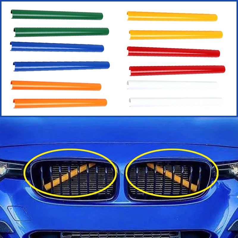 

For BMW 1 3 5 Series F20 F30 F31 F34 GT G30 G31 116i 118i 120i 320i 328i Sedan Touring Car Front Grille Trim Strips Accessories