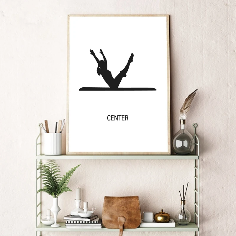 PILATES Posters and Prints Pilates Gift Pilates Studio Decor Modern Minimalism Inspiration Wall Art Canvas Painting Pictures