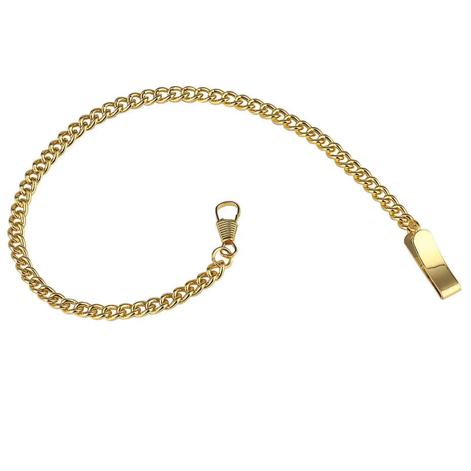 Slice Buckle Pocket Chain Bronze/Black/Gold/Silver Alloy Pocket Watches Chains Replacement Chains 30cm Length