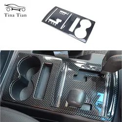 Fit for Mitsubishi PAJERO LEFT SIDE Carbon fiber Car Interior color Gear Cover Panel