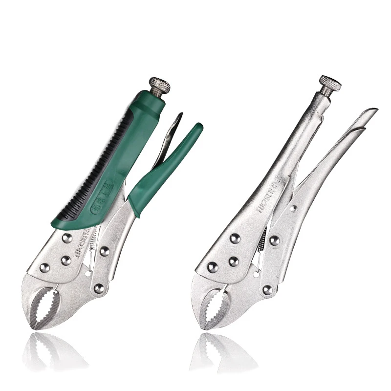 10 Inch Locking Pliers Round-mouth Forceps Adjustable Jaw Pliers Vice Grips Forceps Woodworking Clips Hand Tool Welding Plier