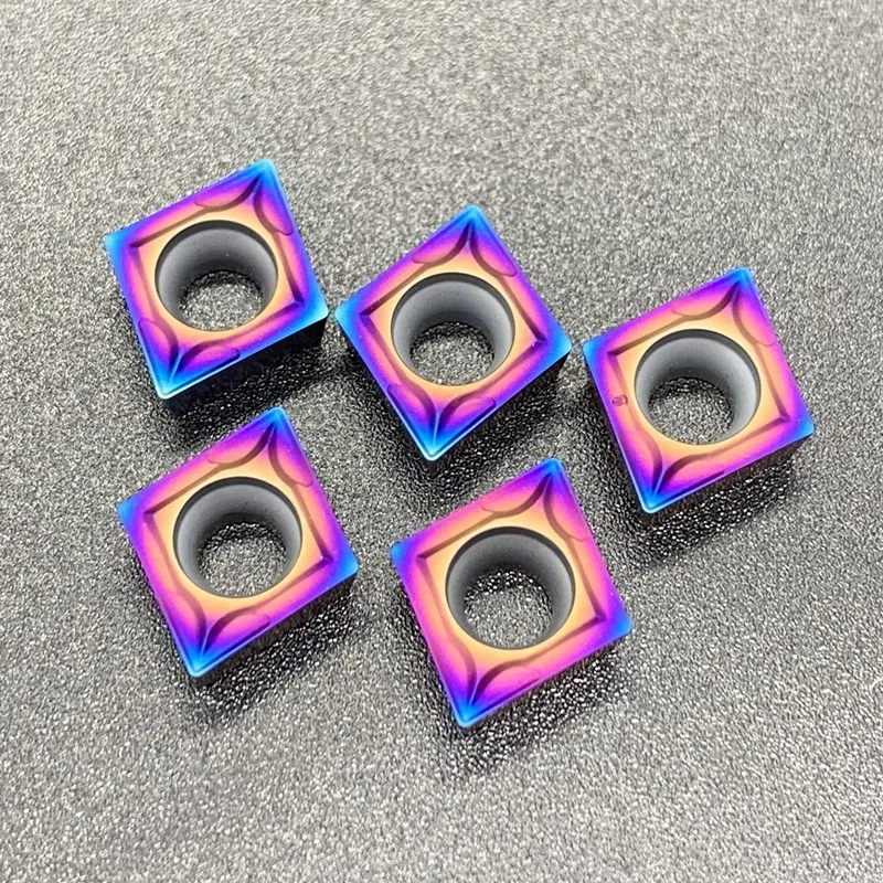 عالية الجودة 10pcs CCMT09T304 CCMT09T308 LY7010 أداة تحول الداخلية ، نانو الأزرق عززت كربيد أداة القطع