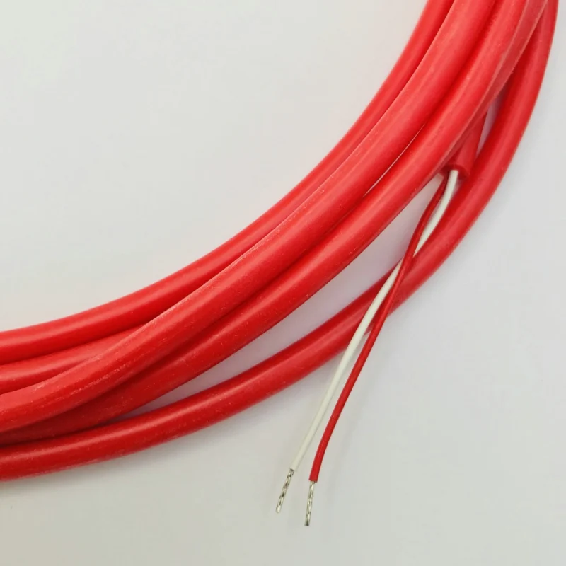 10 meters Stock 2 Wire PT1000 Temperature Sensor Thermistor Silicone Gel Coated Probe 50mm*6mm -50-180 centigrade RTDs