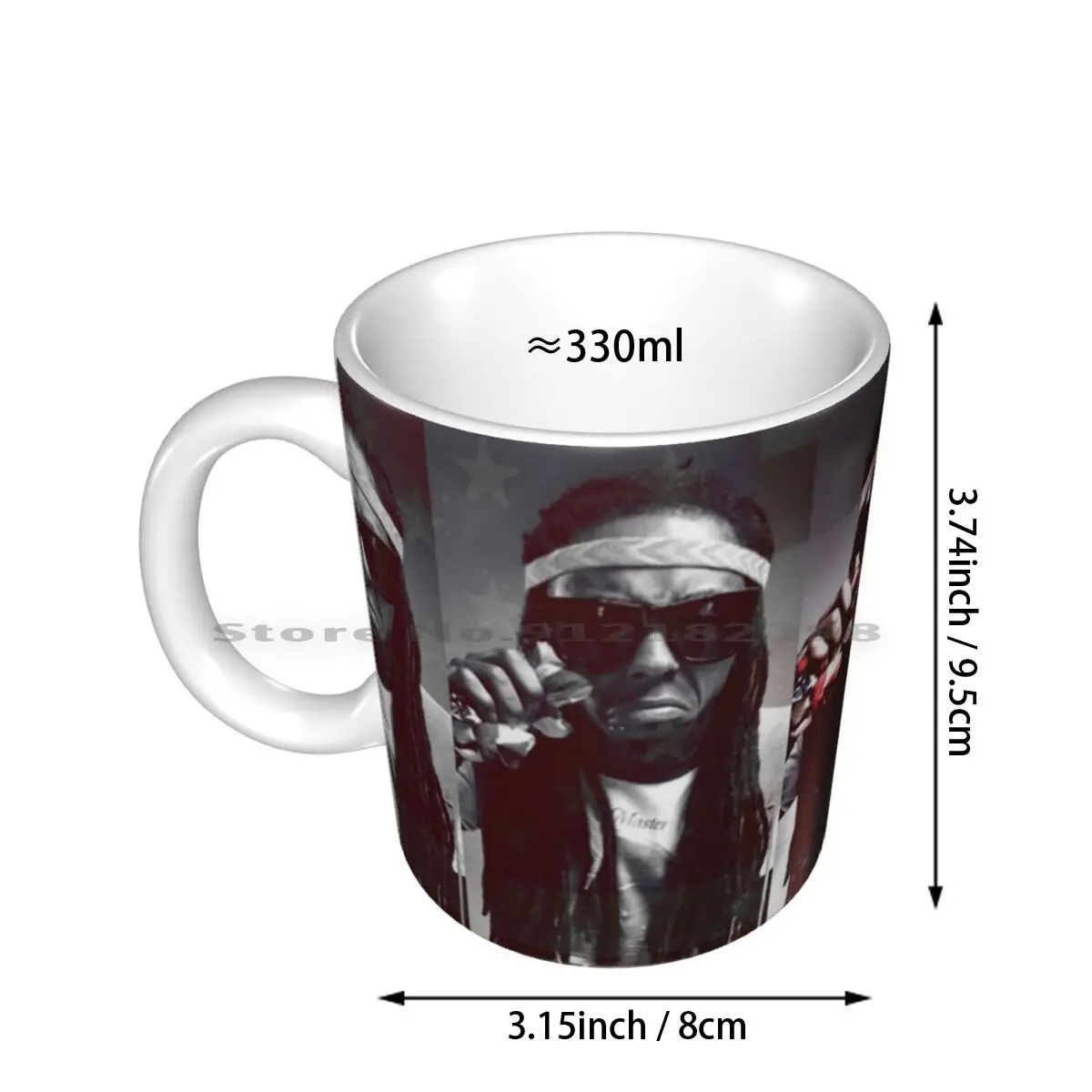 Dwayne Michael Carter Jr Ceramic Mugs Coffee Cups Milk Tea Rap Hip Hop Music Creative Trending Vintage Gift Bottle Cup