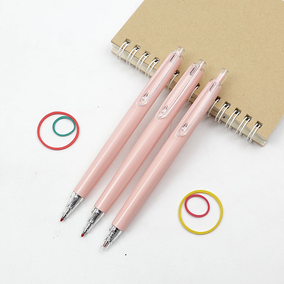 

3pcs Gel Pen 0.5mm Black/red/blue ink New Quality pink simple lovely student writing Smooth Neutral Pen Office School Stationery