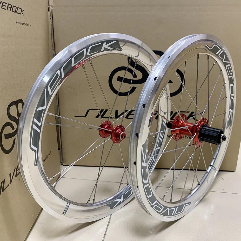 シルバー合金折りたたみ自転車ホイール 20インチ 406 451