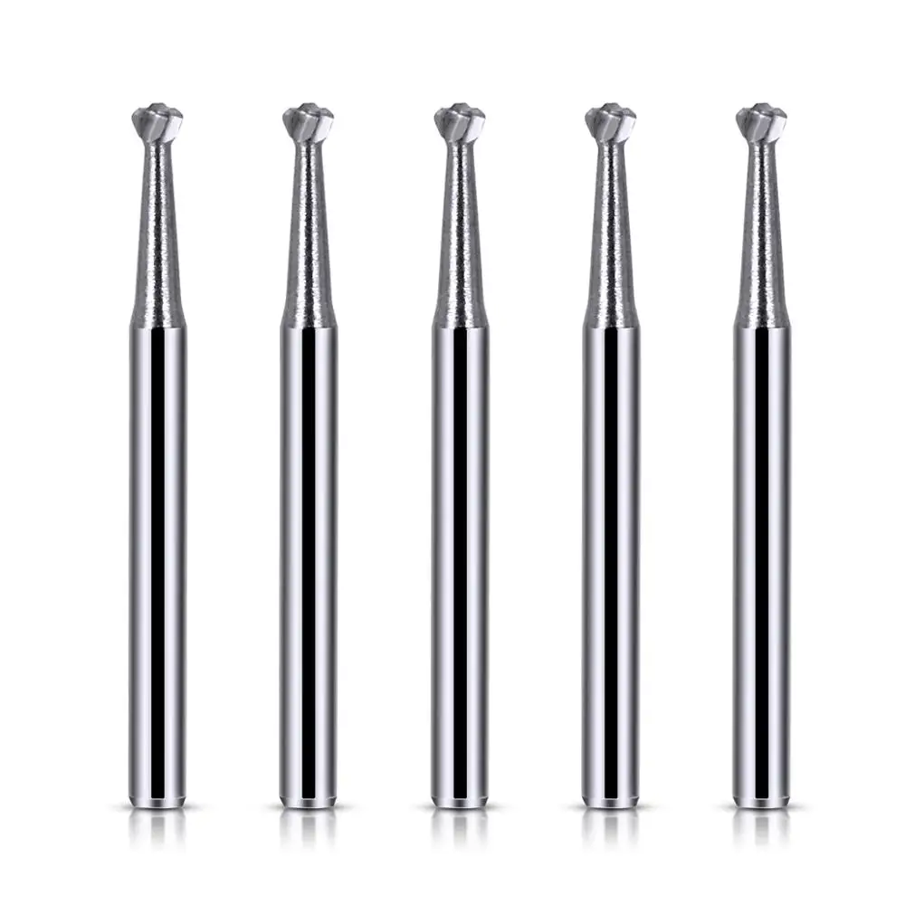 10pcs/Pack FG Dental Tungsten Carbide Bur Drill Round Type For High Speed Handpiece Dia.1.6mm