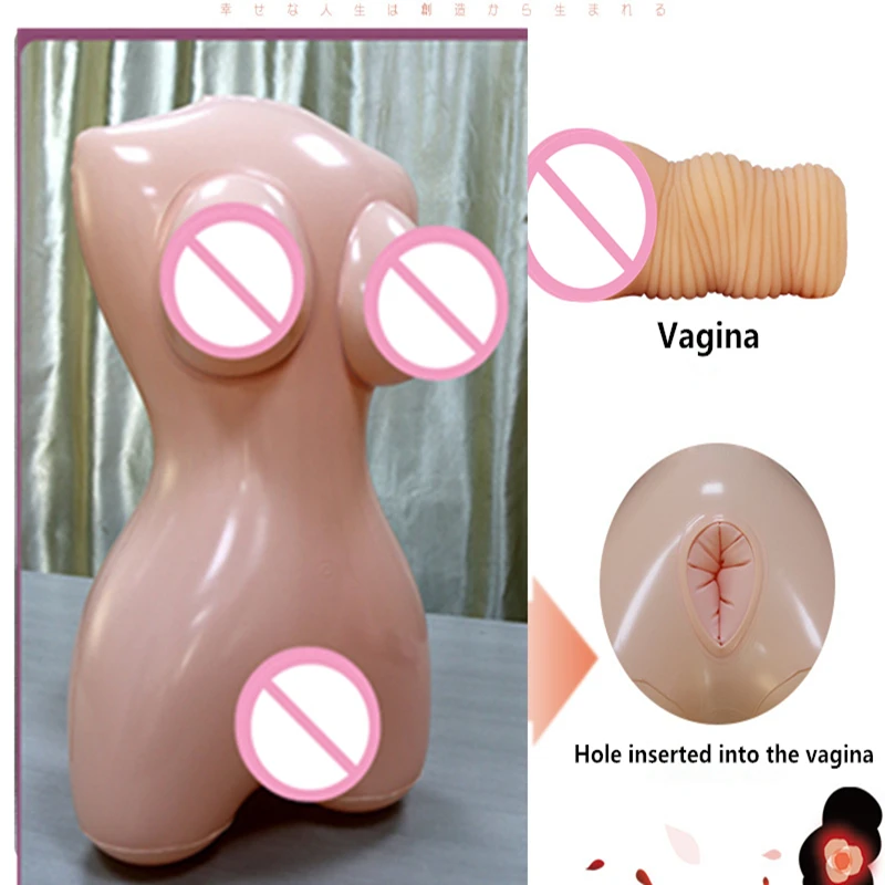 Newest! Easy To Store Carry And Clean Inflatable Half Sex Doll Removable Vagina Real Pussy Sex Toy For Man Adult Products