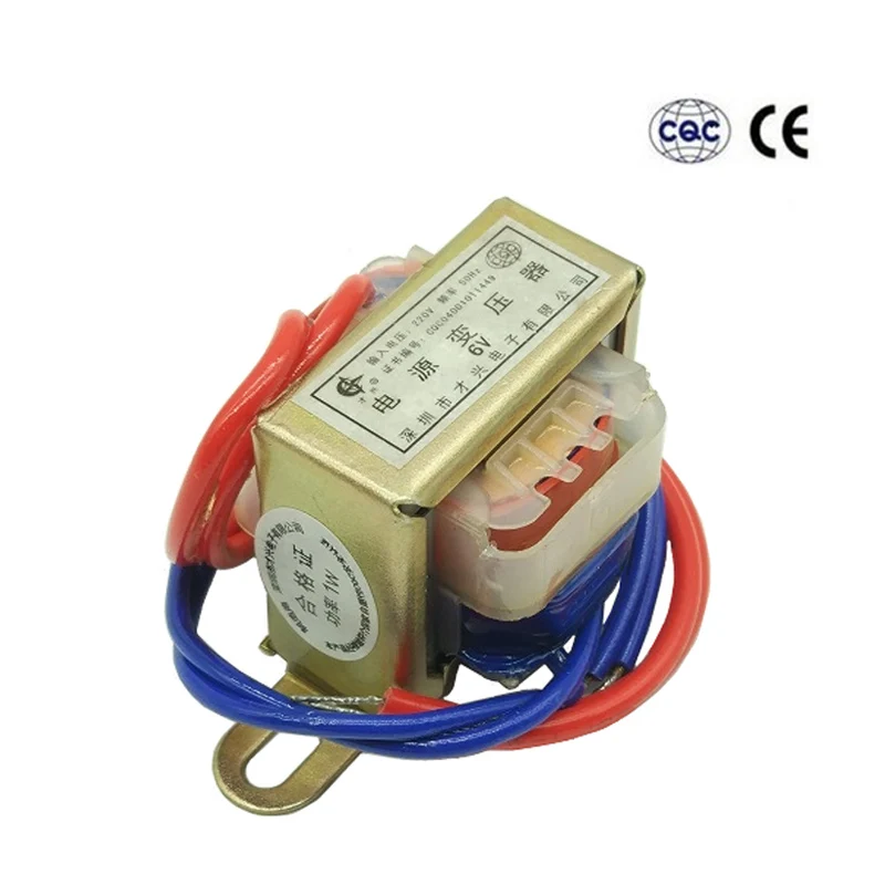 

EI28 Power Transformer AC 6V 9V 12V 15V 18V 24V Output Voltage 1W Copper Core Input DB-1VA 220V Single/Dual Voltage Copper