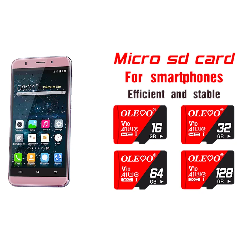 Ultra cartão de memória para o telefone, cartão Micro SD, TF Flash Card, 128 GB, 32GB, 64GB, 256GB, 16G, 400GB, V10