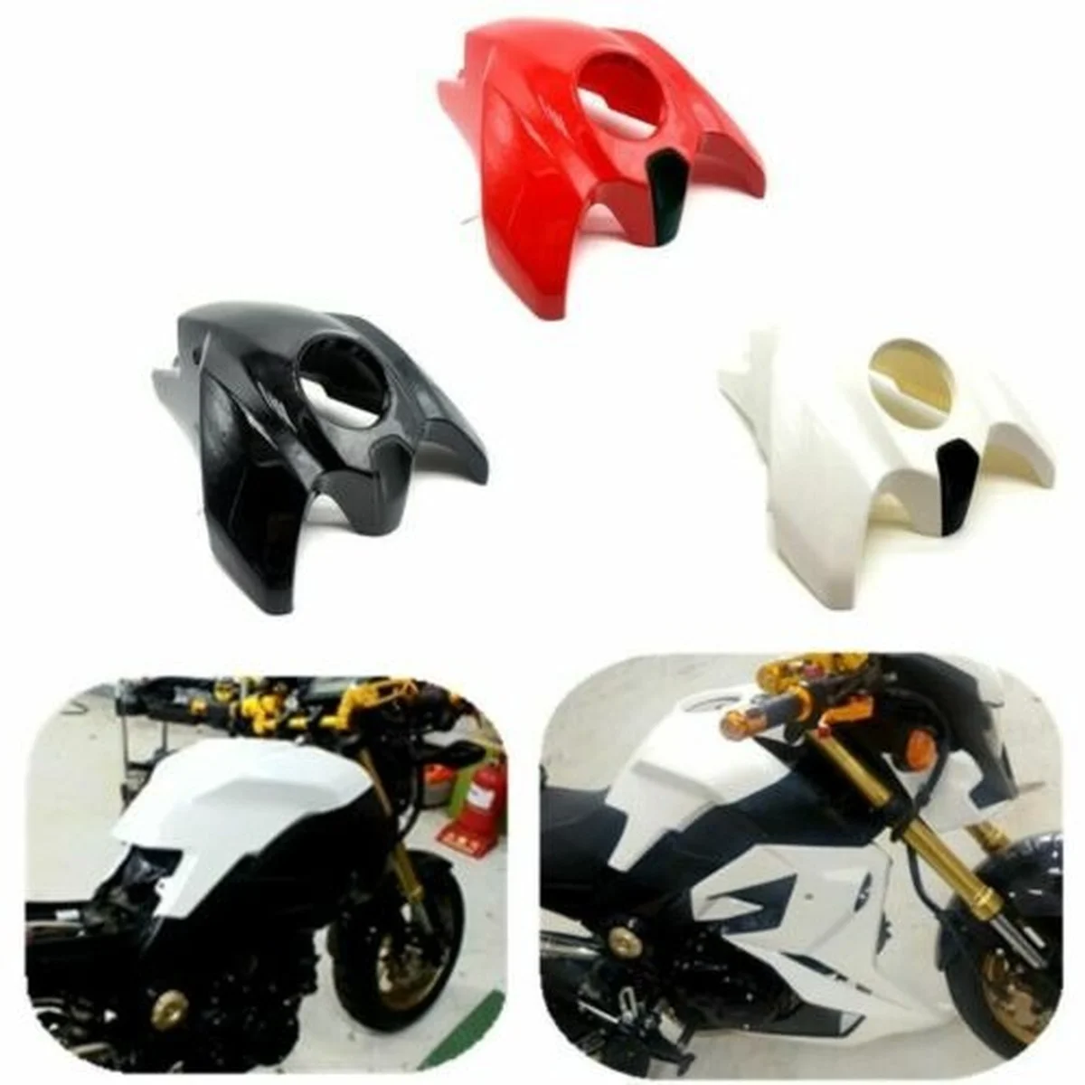 

Fuel Gas Tank Cover Shrouds Fairing Cowls for HONDA MSX 125 Grom 2008-2015